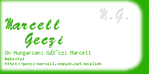 marcell geczi business card